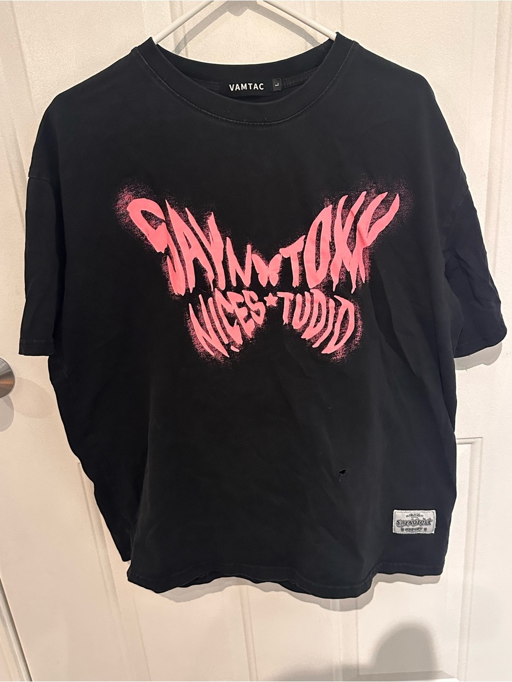 VAMTAC x Saynotoxx Graphic Tee. Size L